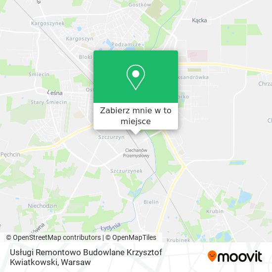 Mapa Usługi Remontowo Budowlane Krzysztof Kwiatkowski