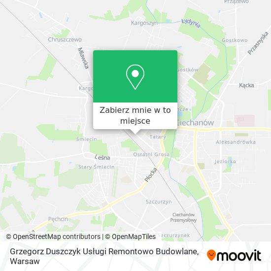 Mapa Grzegorz Duszczyk Usługi Remontowo Budowlane