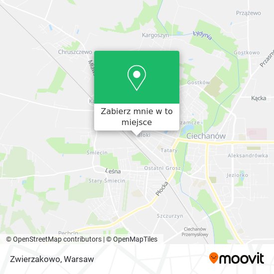 Mapa Zwierzakowo