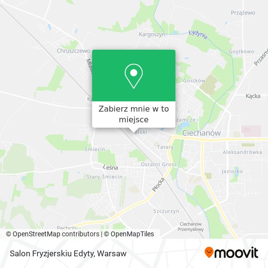 Mapa Salon Fryzjerskiu Edyty