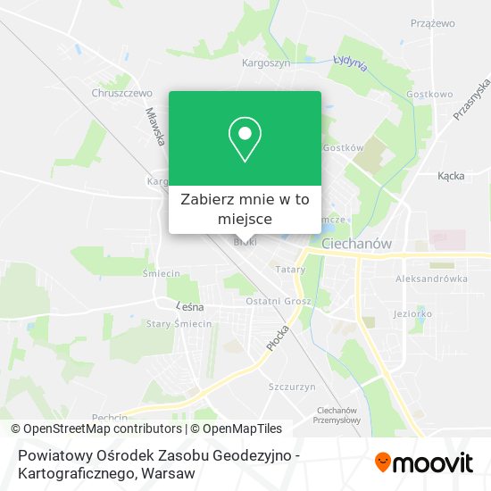 Mapa Powiatowy Ośrodek Zasobu Geodezyjno - Kartograficznego