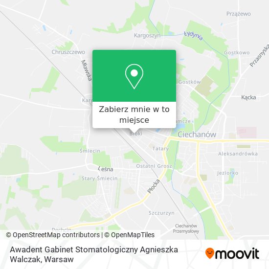 Mapa Awadent Gabinet Stomatologiczny Agnieszka Walczak