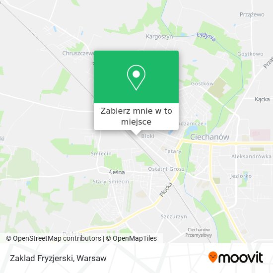 Mapa Zaklad Fryzjerski