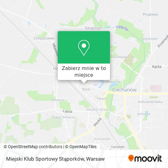 Mapa Miejski Klub Sportowy Stąporków