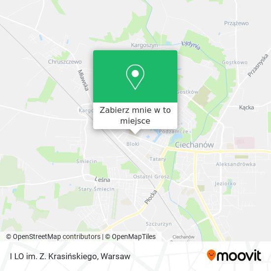 Mapa I LO im. Z. Krasińskiego