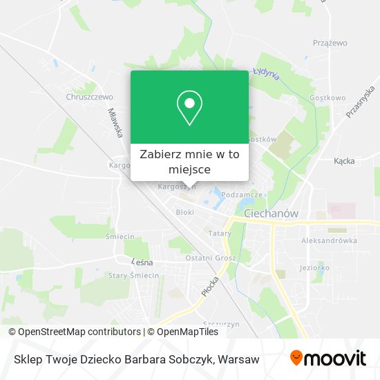 Mapa Sklep Twoje Dziecko Barbara Sobczyk