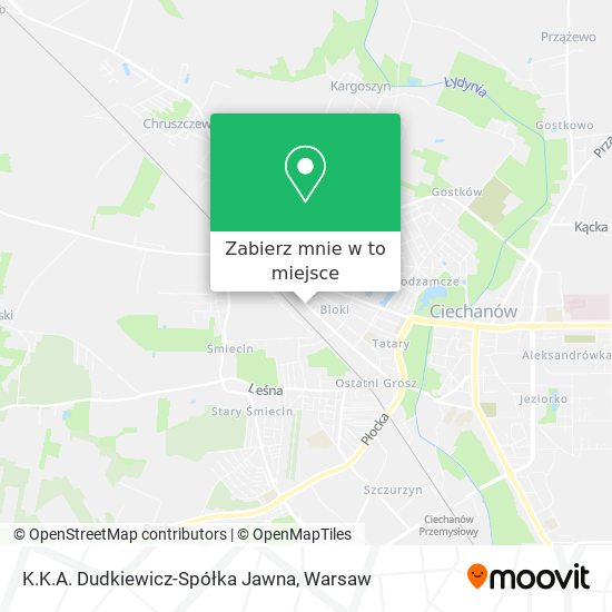 Mapa K.K.A. Dudkiewicz-Spółka Jawna