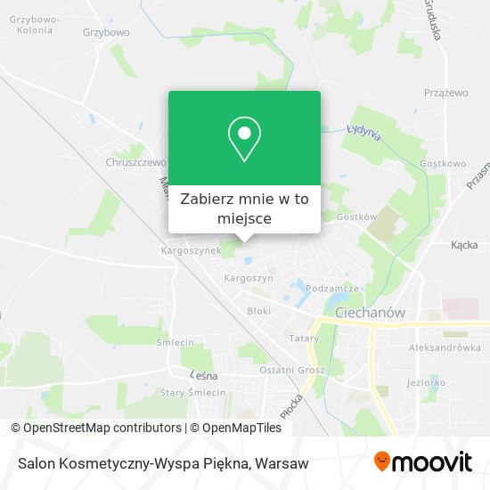 Mapa Salon Kosmetyczny-Wyspa Piękna