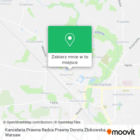 Mapa Kancelaria Prawna Radca Prawny Dorota Żbikowska