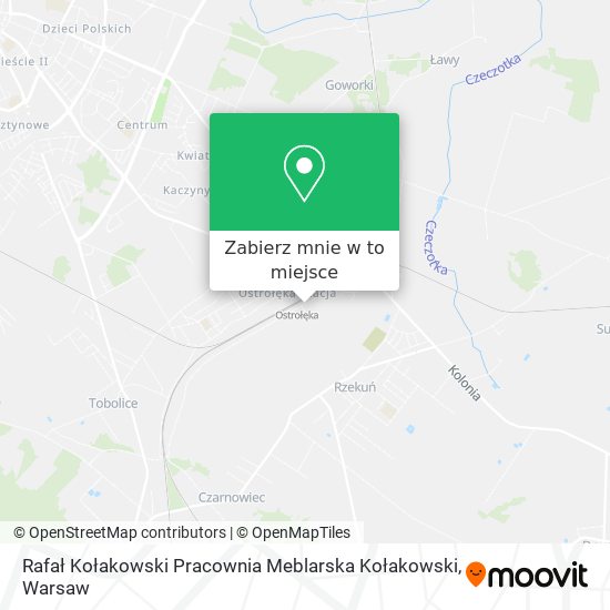 Mapa Rafał Kołakowski Pracownia Meblarska Kołakowski