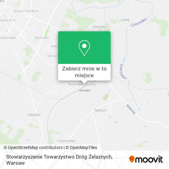 Mapa Stowarzyszenie Towarzystwo Dróg Żelaznych