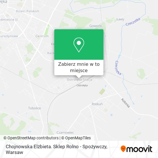 Mapa Chojnowska Elżbieta. Sklep Rolno - Spożywczy