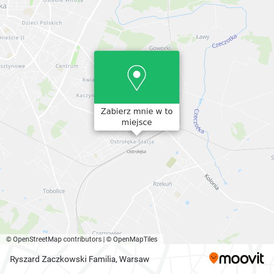 Mapa Ryszard Zaczkowski Familia