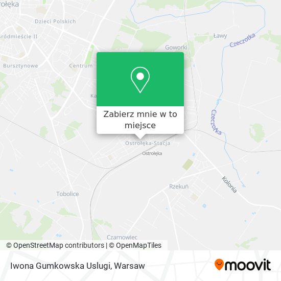 Mapa Iwona Gumkowska Uslugi