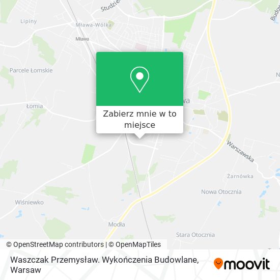 Mapa Waszczak Przemysław. Wykończenia Budowlane