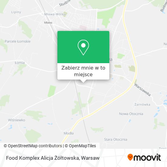 Mapa Food Komplex Alicja Żółtowska