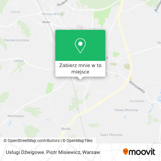 Mapa Usługi Dźwigowe. Piotr Misiewicz