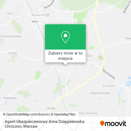 Mapa Agent Ubezpieczeniowy Anna Dzięgielewska Chrzczon