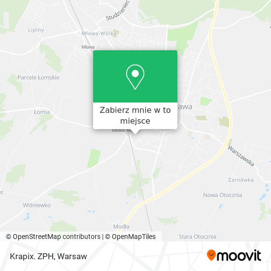 Mapa Krapix. ZPH