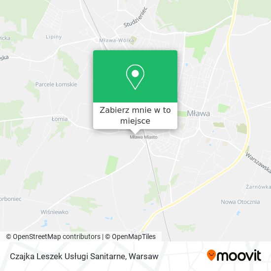 Mapa Czajka Leszek Usługi Sanitarne