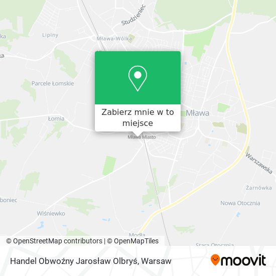 Mapa Handel Obwoźny Jarosław Olbryś