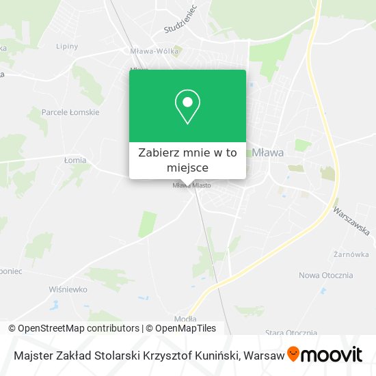 Mapa Majster Zakład Stolarski Krzysztof Kuniński