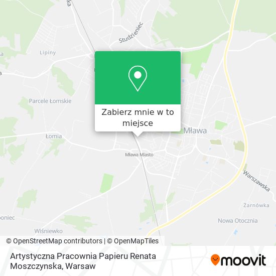 Mapa Artystyczna Pracownia Papieru Renata Moszczynska