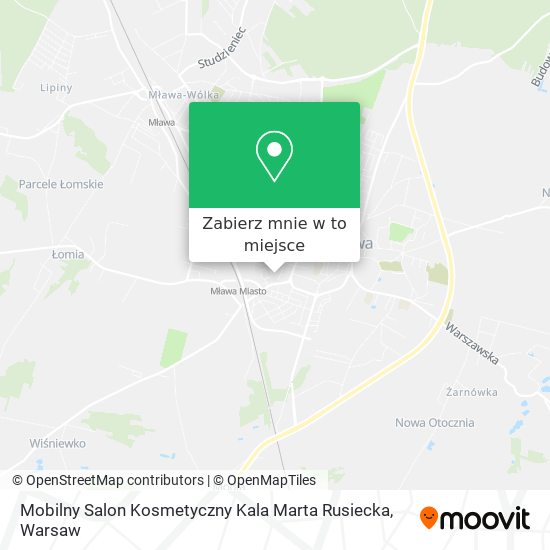 Mapa Mobilny Salon Kosmetyczny Kala Marta Rusiecka