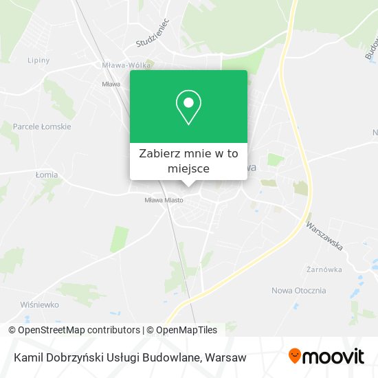 Mapa Kamil Dobrzyński Usługi Budowlane