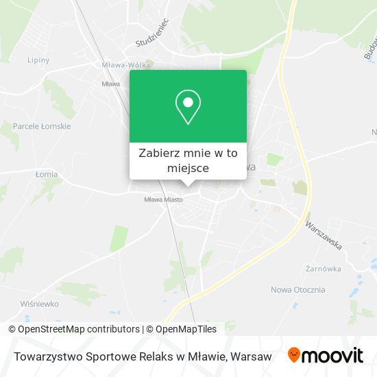 Mapa Towarzystwo Sportowe Relaks w Mławie