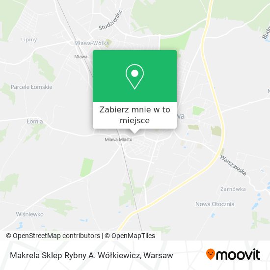 Mapa Makrela Sklep Rybny A. Wółkiewicz