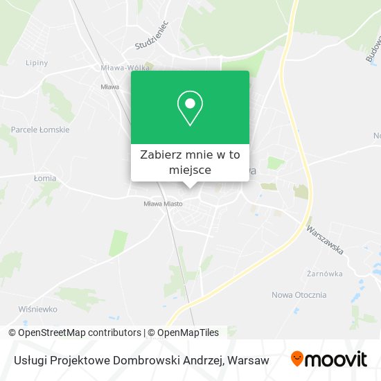 Mapa Usługi Projektowe Dombrowski Andrzej