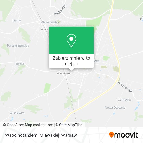 Mapa Wspólnota Ziemi Mlawskiej