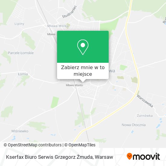 Mapa Kserfax Biuro Serwis Grzegorz Żmuda