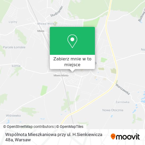 Mapa Wspólnota Mieszkaniowa przy ul. H.Sienkiewicza 48a