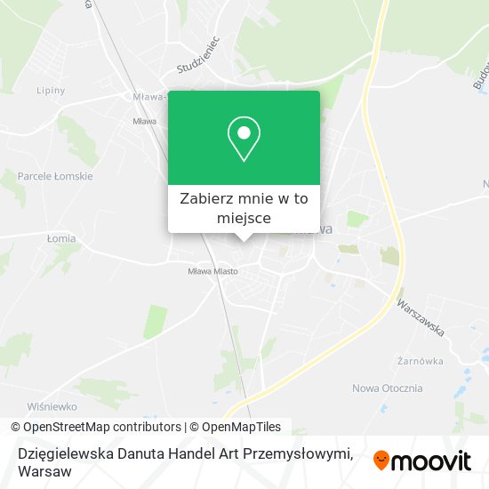 Mapa Dzięgielewska Danuta Handel Art Przemysłowymi