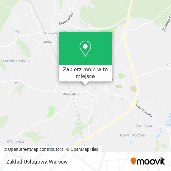 Mapa Zakład Usługowy