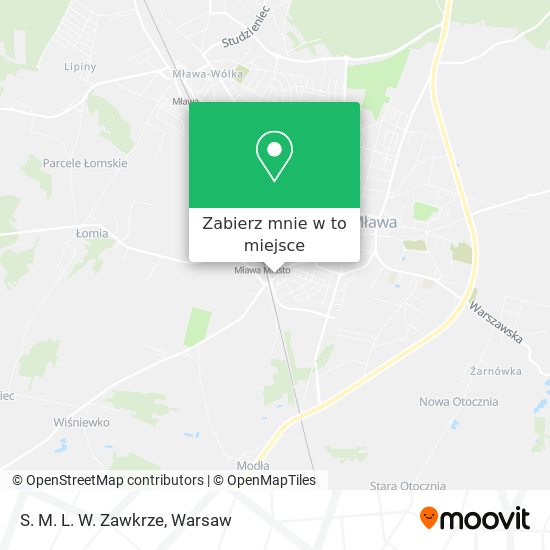 Mapa S. M. L. W. Zawkrze