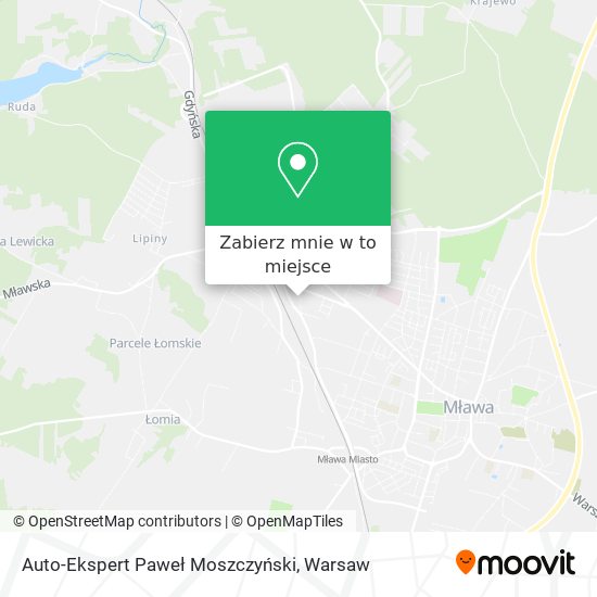 Mapa Auto-Ekspert Paweł Moszczyński