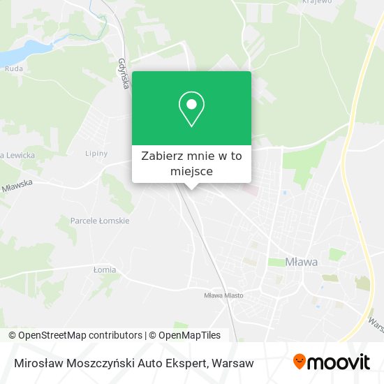 Mapa Mirosław Moszczyński Auto Ekspert