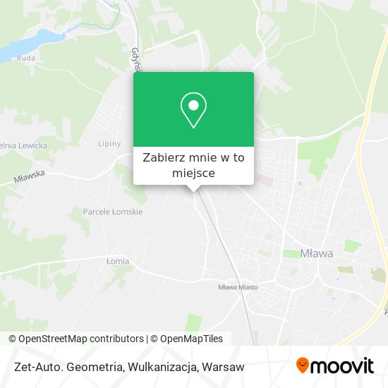 Mapa Zet-Auto. Geometria, Wulkanizacja