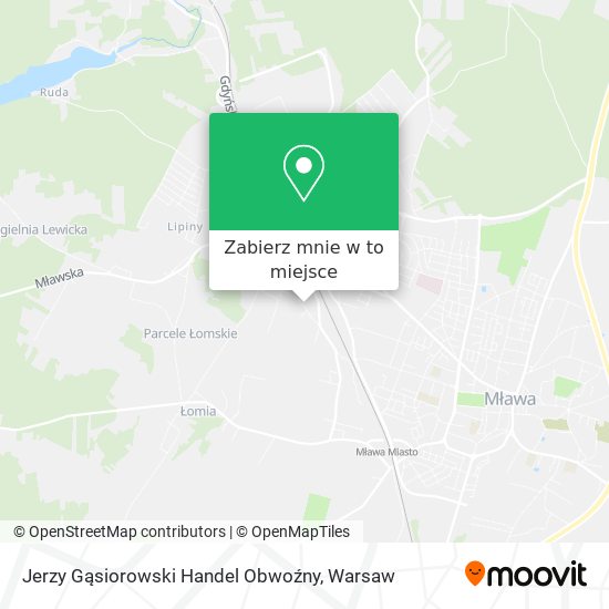 Mapa Jerzy Gąsiorowski Handel Obwoźny