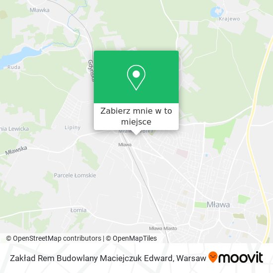 Mapa Zakład Rem Budowlany Maciejczuk Edward