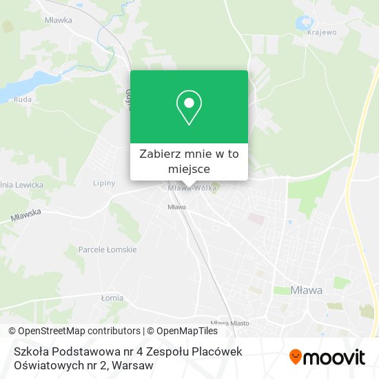 Mapa Szkoła Podstawowa nr 4 Zespołu Placówek Oświatowych nr 2