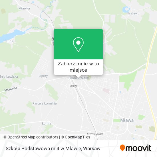 Mapa Szkoła Podstawowa nr 4 w Mławie