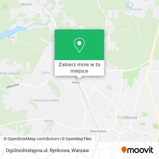 Mapa Ogólnodostępna ul. Rynkowa