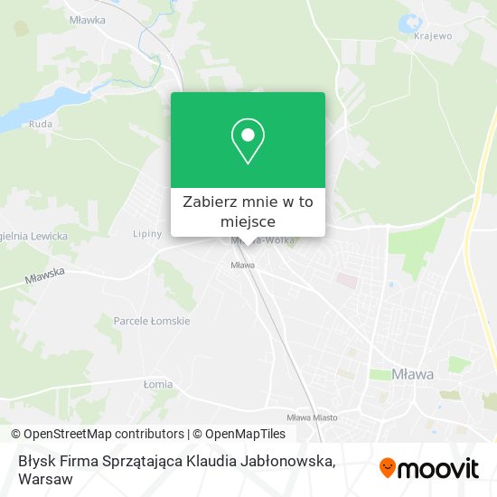 Mapa Błysk Firma Sprzątająca Klaudia Jabłonowska