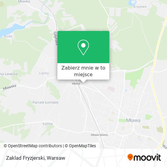 Mapa Zaklad Fryzjerski