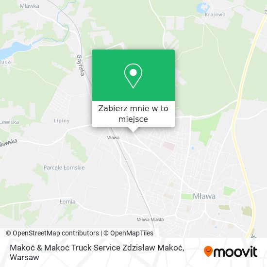 Mapa Makoć & Makoć Truck Service Zdzisław Makoć