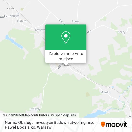 Mapa Norma Obsługa Inwestycji Budownictwo mgr inż. Paweł Bodziałko